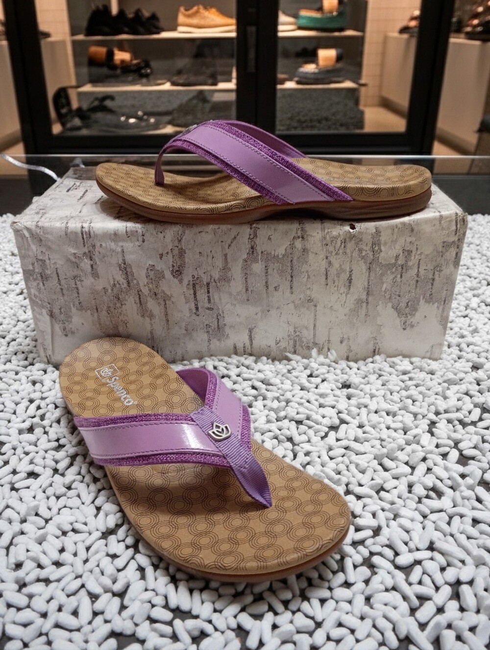 Spenco Waco Shoe Co Cabo Women's Sz 8.5 D Purple Sandals 🆕